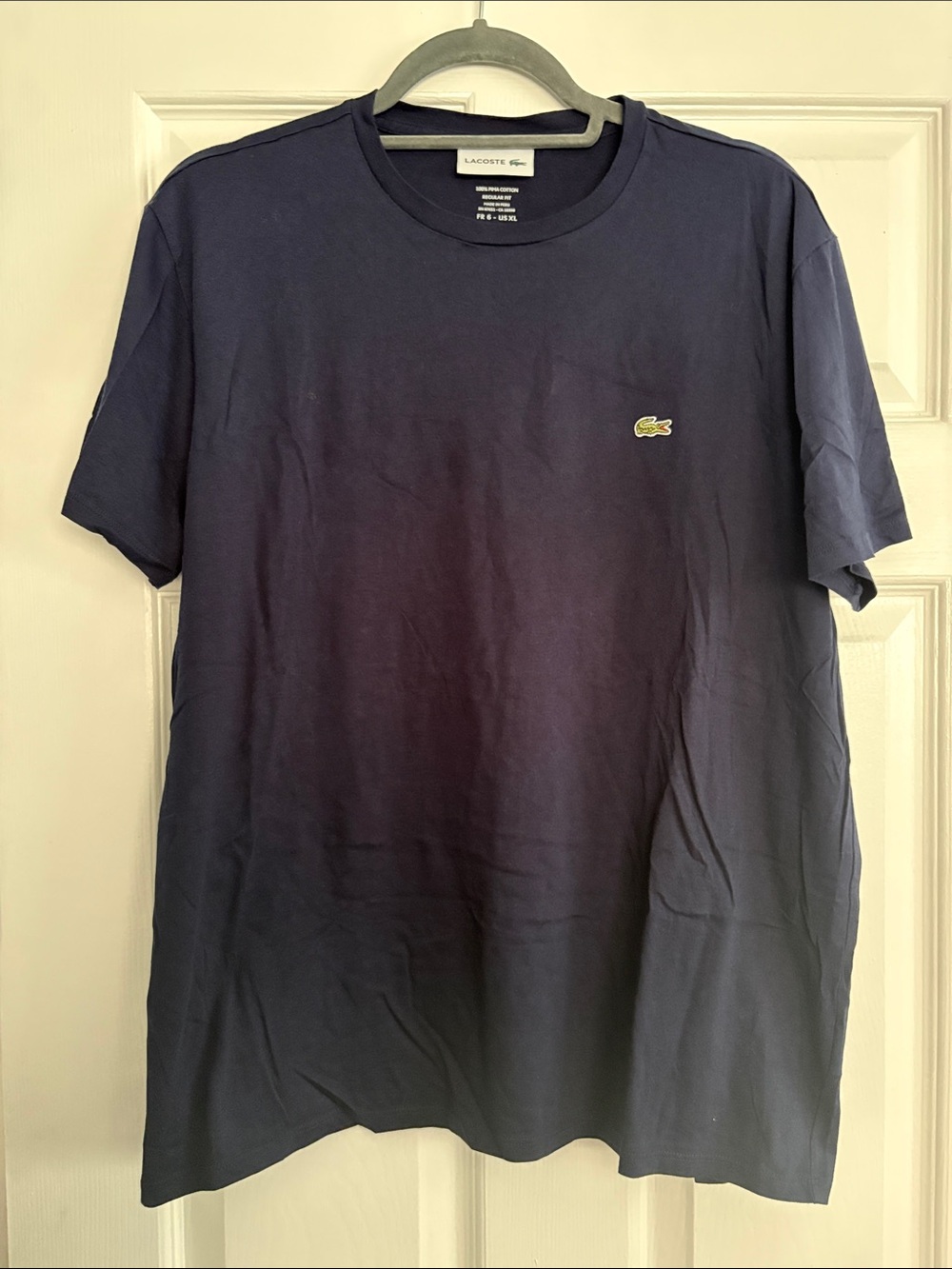 Lacoste Men's Dark Navy Crewneck Short Sleeve Tee